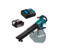 Makita DUB187T001 Souffleur broyeur de feuilles 18V LXT - 1 x 5.0Ah Batterie + chargeur