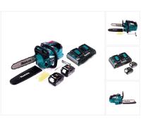 Makita DUC 256 PM Tronçonneuse à chaîne sans fil 36 V ( 2x 18 V ) Brushless 25 cm + 2x batterie 4,0 Ah + double chargeur