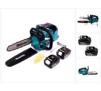 Makita DUC 256 T Tronçonneuse à chaîne sans fil 36 V ( 2x 18 V ) Brushless 25 cm + 2x batterie 5,0 Ah - sans chargeur