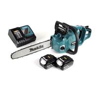 Makita DUC 355 RM2 Tronçonneuse à chaîne sans fil 36V ( 2x18V ) Brushless 35 cm + 2x 4,0 Ah batterie + chargeur