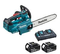 Makita DUC306 Twin 18 V LXT Tronçonneuse sans fil avec poignée supérieure sans balais 300 mm 2 x 6 Ah Li-ion