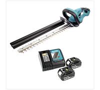 Makita DUH 523 RF2 18V Li-Ion Taille-haie sans fil + 2x BL 1830 3,0 Ah Batteries + DC 18 RC Chargeur