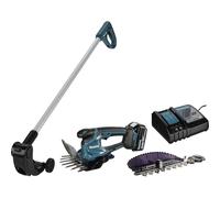 Makita DUM604RFX1 Cisaille à Gazon sans Fil 18 V/3,0 Ah 1 Batterie + Chargeur avec rallonge de poignée avec Rouleau