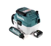 Makita DVC 750 LG1X3 Aspirateur eau et poussière à batterie 18 V portable + 1x batterie 6,0 Ah - sans accessoires, sans chargeur