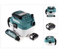 Makita DVC 750 LM1X3 Aspirateur à eau et à poussière sans fil 18 V portable + 1x batterie 4,0 Ah - sans accessoires, sans chargeur
