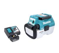 Makita DVC 750 LRF1 Aspirateur Souffleur sans fil LXT 67mbar 7,5l 18V Brushless + 1x Batterie 3,0Ah + Chargeur