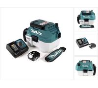 Makita DVC 750 LRG1X3 Aspirateur eau et poussière sans fil 18 V portable + 1x batterie 6,0 Ah et chargeur - sans accessoires