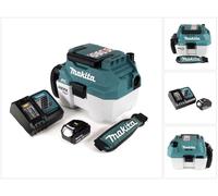 Makita DVC 750 LRM1X3 Aspirateur eau et poussière sans fil 18 V portable + 1x batterie 4,0 Ah et chargeur - sans accessoires