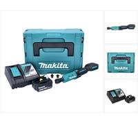 Makita DWR 180 RG1J Visseuse à cliquet sans fil 18 V 47,5 Nm 1/4'' 3/8'' + 1x batterie 6,0 Ah + chargeur + Makpac