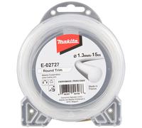 MAKITA E-02727 Fil nylon 1,3 mm, 15 m, blanc, rond