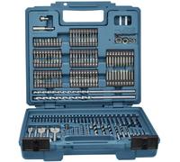 Makita E-11689 E-11689 256 pièces Assortiment de forets et dembouts métal, Pierre, Béton, Brique, Tuile, bois 1 mm, 1.5 mm, 2 mm, 2.5 mm, 3 mm, 3.2 mm, 3.5 mm,