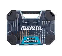 Makita E-22604 104 pièces Ensemble de forets et embouts