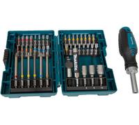 Makita "Tournevis à cliquet + jeu d''embouts, 44 pièces, Set d''embouts de vissage"