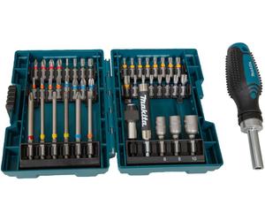 Makita E-25096 Coffret d’embouts de vissage 1/4" + tournevis a cliquet 44 pieces