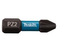 MAKITA embout de torsion 1/4" IMPACT NOIR PZ2, 25 mm 2 pcs B-63644