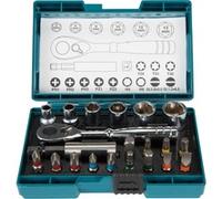 Makita "Ensemble de cliquet et embouts, 21 pièces, Set d''embouts de vissage"