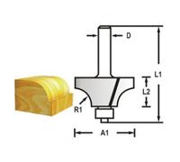MAKITA Fraise à arrondir avec tige de roulement 6 mm, 25,4x13,5x56 mm R 6,35 mm D-48315