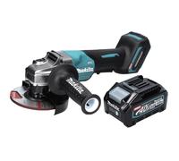 Makita GA 016 GM1 Meuleuse d'angle sans fil 40 V maxi 125 mm Brushless XGT + 1x Batterie 4.0 Ah - sans chargeur