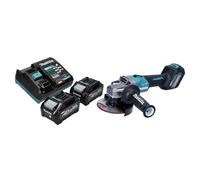 Makita GA 023 GM2 Meuleuse d'angle sans fil 40 V max. 125 mm Brushless XGT + 2x batterie 4,0 Ah + chargeur