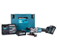 Makita GA005GM201 Meuleuse d'angle sans fil 40V max. / 4.0 Ah, 2 batteries + chargeur en MAKPAC