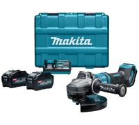 Makita GA038GT203 Meuleuse D'angle Sans-fil - XGT 40V Max Li-ion - 2 Batteries 5,0 Ah - Coffret - 230 Mm - Brushless