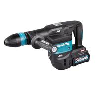 Makita HM001GM201 Marteau-piqueur sans fil 40V maxi / 2x 4,0 Ah batterie + chargeur y compris adaptateur radio AWS WUT01 en coffret
