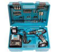 Makita HP333DSAX1 Perceuse-visseuse à percussion sans fil 12 V max. 2 Ah - 2 batteries + chargeur dans coffret de transport