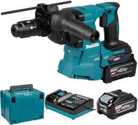 Makita HR012GU201 Perfo-burineur SDS-Plus AWS XGT (2×4,0 Ah/40V), Makpac