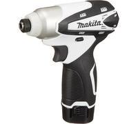 Makita Impact Driver TD090DWXW Blanc 10,8V 1,3Ah avec chargeur, 2 batteries, ...