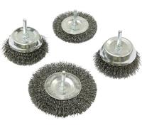 Makita Brosses boisseau D-65729 – Lot de 4 en acier pour perceuse