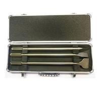 MAKITA jeu de burins SDS-Max en coffret Al : canine 400 mm, burin plat 25x400 mm, burin plat 50x400 mm, 3 pcs D-40543