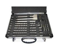 MAKITA Jeu de forets et burins SDS-Plus dans un coffret en aluminium, 17 pièces D-19180.