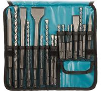 Makita Jeu de forets et burins SDS-PLUS en pochette à roulettes, 17 pièces SDS-PLUS - forets et burins - 17 pièces