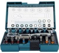 MAKITA Jeu d'embouts et de douilles hexagonaux 1/4", 21 pièces B-54081
