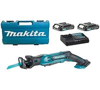 Scie Sabre Sans-fil Makita JR103DSAE - 10,8V Li-ion - 2 Batteries 2,0 Ah - Coulissante - Coffret - Changement Rapide