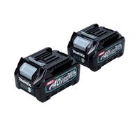 Makita Kit batterie 40 V avec 2x BL 4025 2,5 Ah ( 2x 191B36-3 ) XGT Batterie Li-Ion IP64 avec indicateur LED