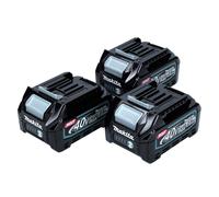 Makita Kit batterie 40 V avec 3x BL 4025 2.5 Ah ( 3x 191B36-3 ) XGT Batterie Li-Ion IP64 avec indicateur LED
