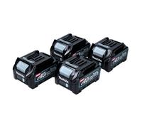 Makita Kit batterie 40 V avec 4x BL 4025 2,5 Ah ( 4x 191B36-3 ) XGT Batterie Li-Ion IP64 avec indicateur LED