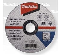 DISQ TRONÇ PLAT METAL 125x22,23MM 2,5MM A30R MAKITA - A85313