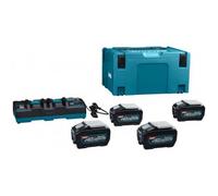MAKITA Li-ion XGT 40V ensemble 4 pièces BL4050F+1 pièce DC40RB+1 pièce Makpac 191U42-2