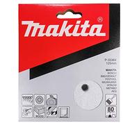 10 DISQUES ABRASIFS MAKITA Ø 125 MM GRAIN 80 AUTO-AGRIPPANT 8 TROUS (MULTIMATÉRIAUX) -P-33364