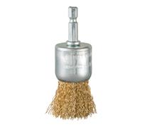 Makita Makita Brosse à pinceau Ø 28 mm, ondulée, zinguée, hexagone 1/4" Quantité:1