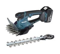Makita DUM604RFX1 Cisaille à Gazon sans Fil 18 V/3,0 Ah 1 Batterie + Chargeur avec rallonge de poignée avec Rouleau