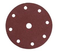 Makita Disques abrasifs P-31924 Ø150 mm Grain 60 – 10 pièces auto-agrippant 8+1 trous Rouge