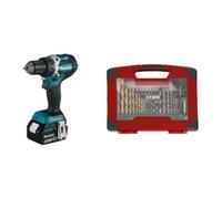Makita Makita Perceuse-visseuse sans fil DDF484RTJ 18V / 5Ah avec set d’accessoires 100 pièces Quantité:1