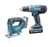 Makita Makita Special Set DK18298X1 Tournevis sans fil DF457DZ & Scie sauteuse sans fil à course pendulaire JV183DZ Quantité:1