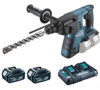 Makita Marteau sans fil Li-ion LXT 2x18V/5.0Ah, Makpac DHR263PT2J