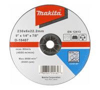 Makita Meule Makita D-18487 230x6x22,2 mm Quantité:1
