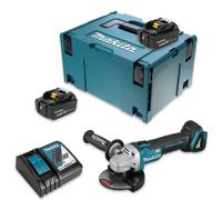 Meuleuse d'angle 18V LXT Ø125 mm (2x4,0 Ah) en MAKPAC - MAKITA DGA504RMJ