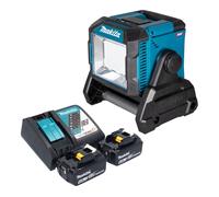 Makita ML 005 G RG Lampe de chantier sans fil 18 / 40 V max. 3.600 lm + 2x batterie 6,0 Ah + chargeur